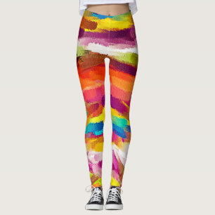 Colourful Abstract Painting #4 Leggings
