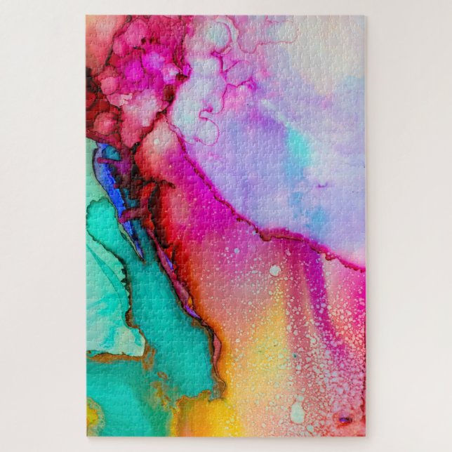 Colourful Abstract Painting Artwork Puzzle (Vertical)