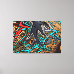 Colourful Abstract Painting   Best art masterpiece Canvas Print