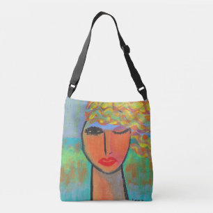 Colourful Abstract Painting Crossbody Bag
