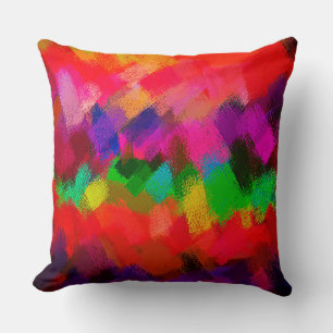 Colourful Abstract Painting Cushion