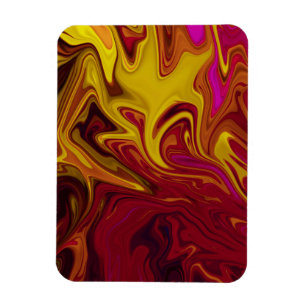 Colourful abstract painting magnet