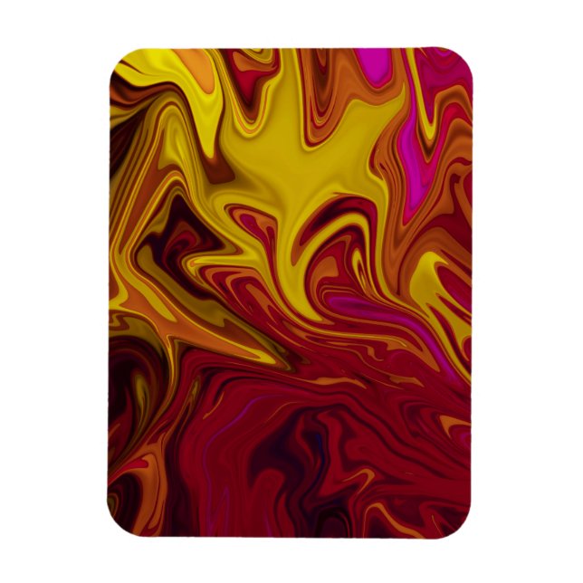 Colourful abstract painting magnet (Vertical)