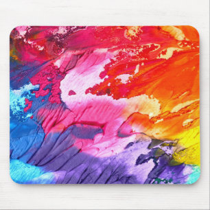 Colourful Abstract Painting Mouse Pad