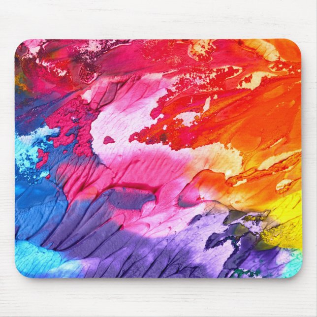 Colourful Abstract Painting Mouse Pad (Front)