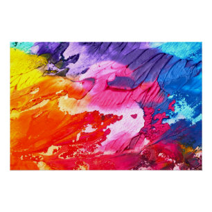 Colourful Abstract Painting Poster