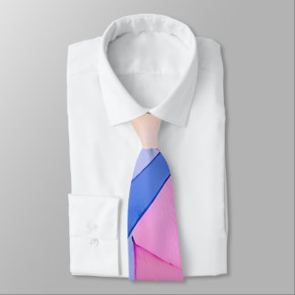 Colourful abstract painting with triangles tie
