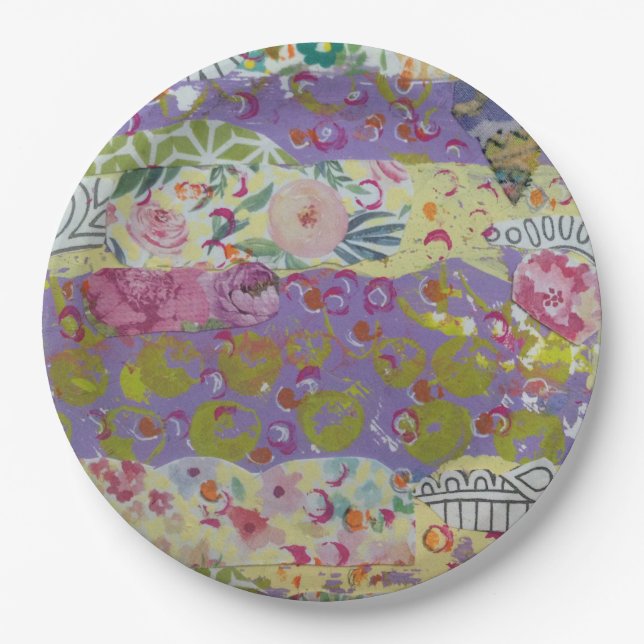 Colourful Abstract Paper Plate (Front)