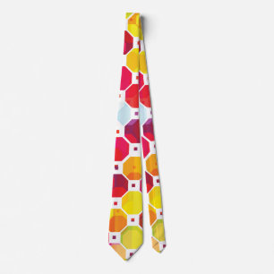 Colourful abstract party tie