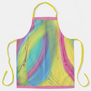 Colourful abstract pastel blends aprons