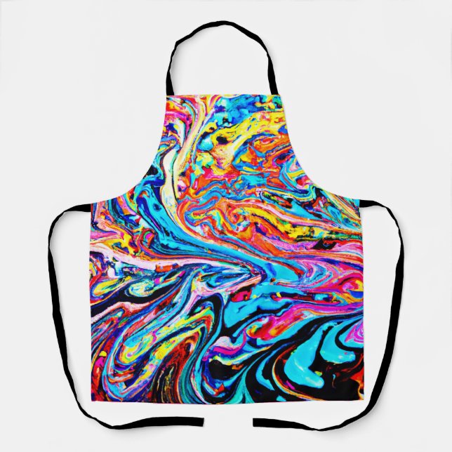 Colourful Abstract Pattern Apron (Front)