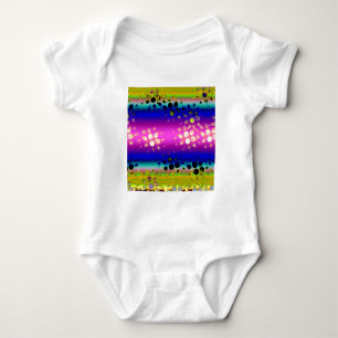 Colourful Abstract Pattern Baby Bodysuit