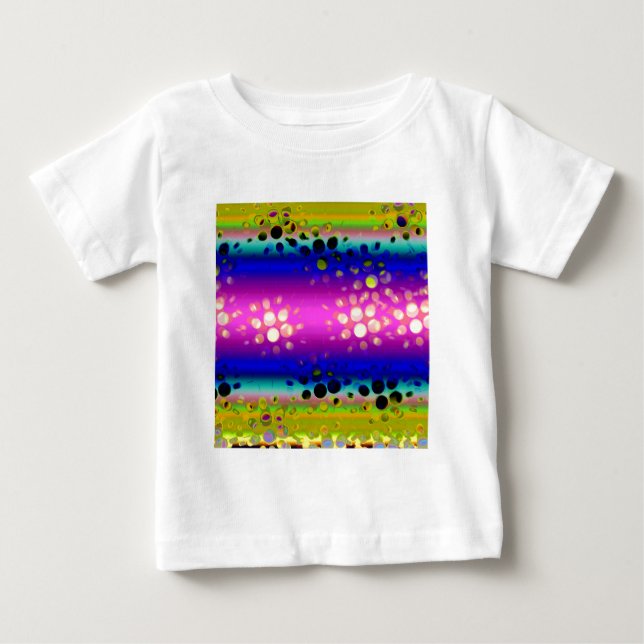 Colourful Abstract Pattern Baby T-Shirt (Front)