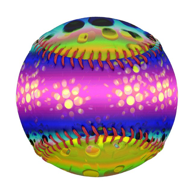 Colourful Abstract Pattern Baseball (Back)