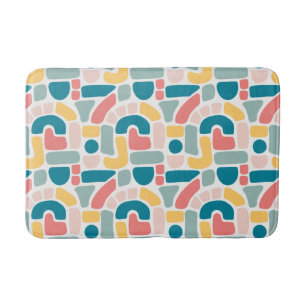 Colourful Abstract Pattern Bath Mat