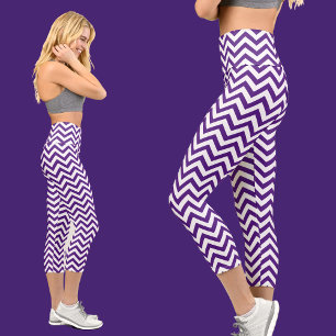 Colourful Abstract Pattern Capri Leggings