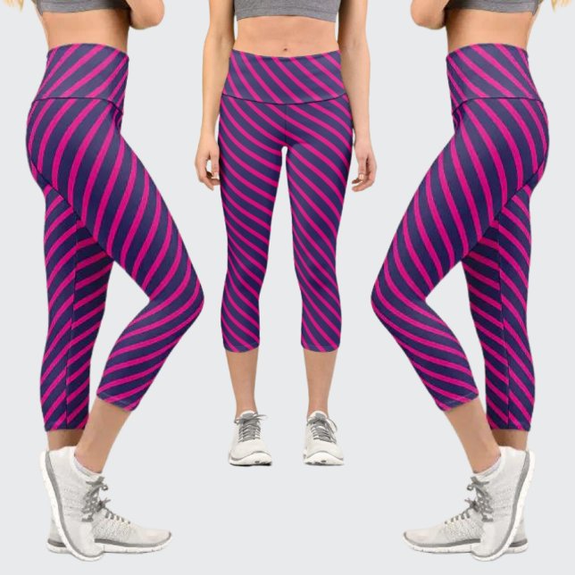 Colourful Abstract Pattern Capri Leggings (Creator Uploaded)