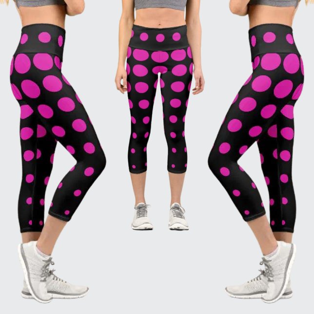 Colourful Abstract Pattern Capri Leggings (Creator Uploaded)