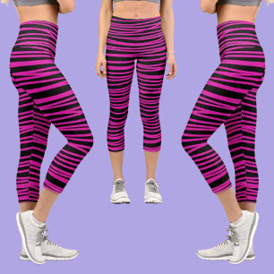 Colourful Abstract Pattern Capri Leggings