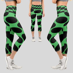 Colourful Abstract Pattern Capri Leggings