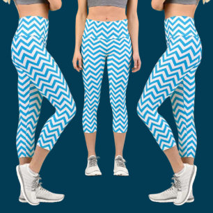 Colourful Abstract Pattern Capri Leggings