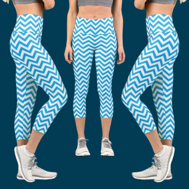 Colourful Abstract Pattern Capri Leggings (Creator Uploaded)