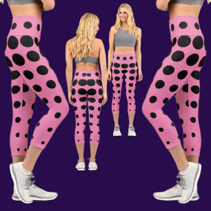 Colourful Abstract Pattern Capri Leggings