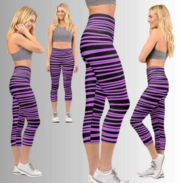 Colourful Abstract Pattern Capri Leggings (Creator Uploaded)