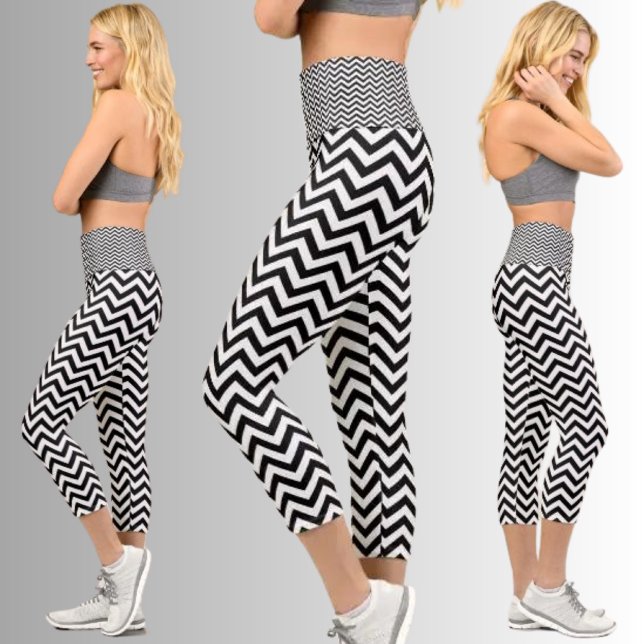 Colourful Abstract Pattern Capri Leggings (Creator Uploaded)