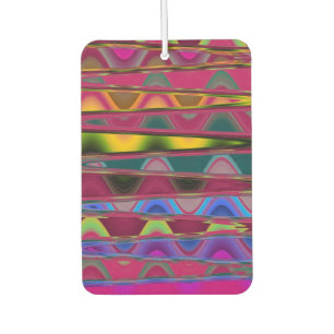 Colourful abstract pattern  car air freshener