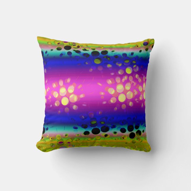 Colourful Abstract Pattern Cushion (Front)