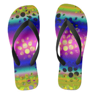 Colourful Abstract Pattern Jandals