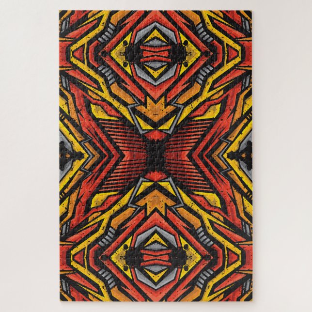 Colourful Abstract Pattern Jigsaw Puzzle (Vertical)