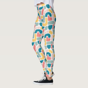 Colourful Abstract Pattern Leggings
