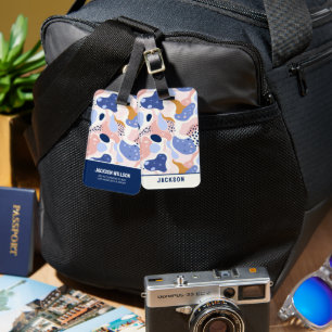 Colourful Abstract Pattern Luggage Tag
