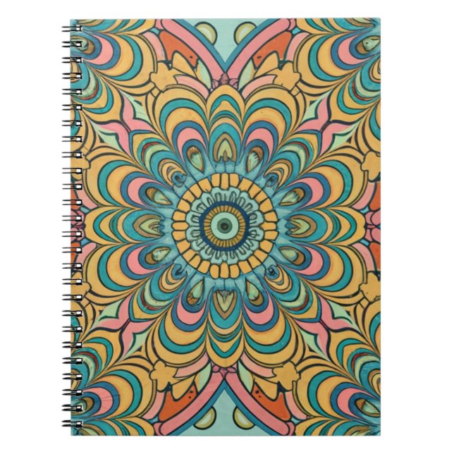 Colourful Abstract Pattern Notebook (Front)