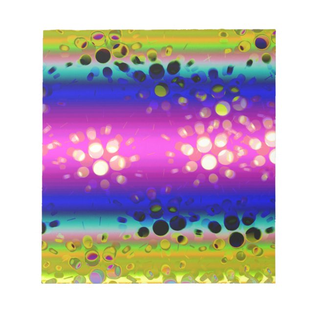 Colourful Abstract Pattern Notepad (Front)