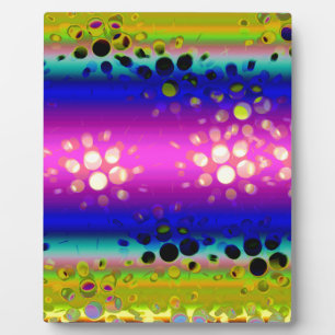 Colourful Abstract Pattern Plaque