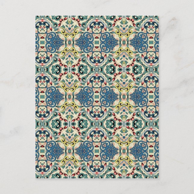 Colourful Abstract Pattern Postcard (Front)