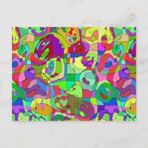 colourful abstract pattern Postcard