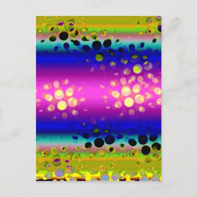 Colourful Abstract Pattern Postcard (Front)