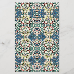 Colourful Abstract Pattern Stationery