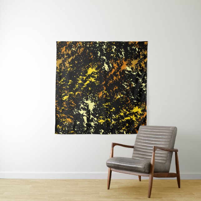 Colourful Abstract Pattern Tapestry (In Situ)