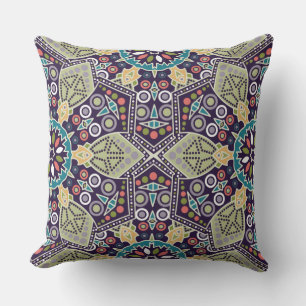 Colourful Abstract Pattern throw pillows