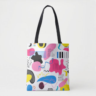 Colourful Abstract Pattern Tote Bag
