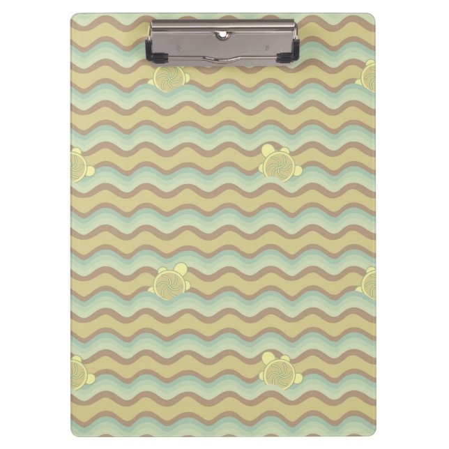 colourful abstract pattern, waves clipboard (Front)