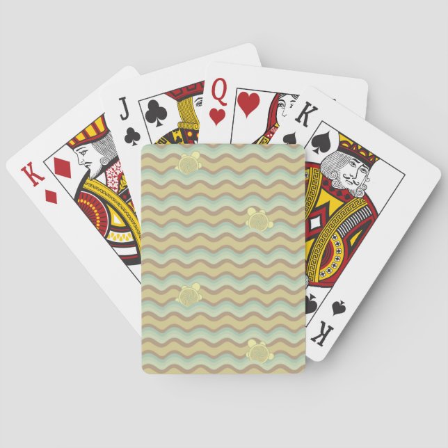 colourful abstract pattern, waves playing cards (Back)