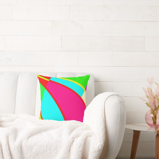 Colourful Abstract Patterns Art Cushion (Couch)