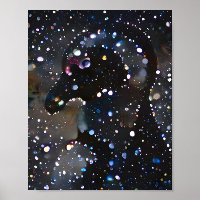 Colourful Abstract Penguin Poster (Front)