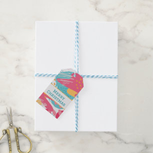 Colourful Abstract Personalised Gift Tag